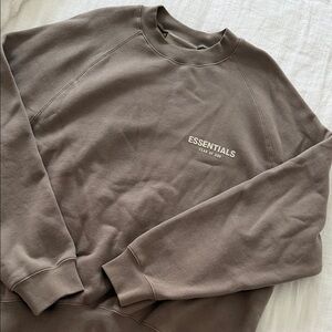Essentials Women's Crewneck Sweater in Brown